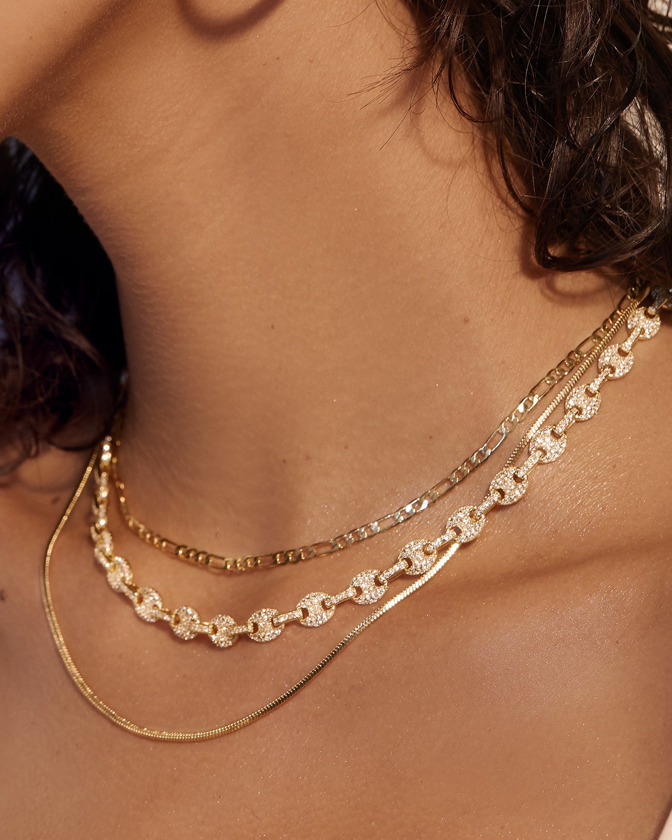 Cecilia Chain Necklace- Gold (Ships Early July)