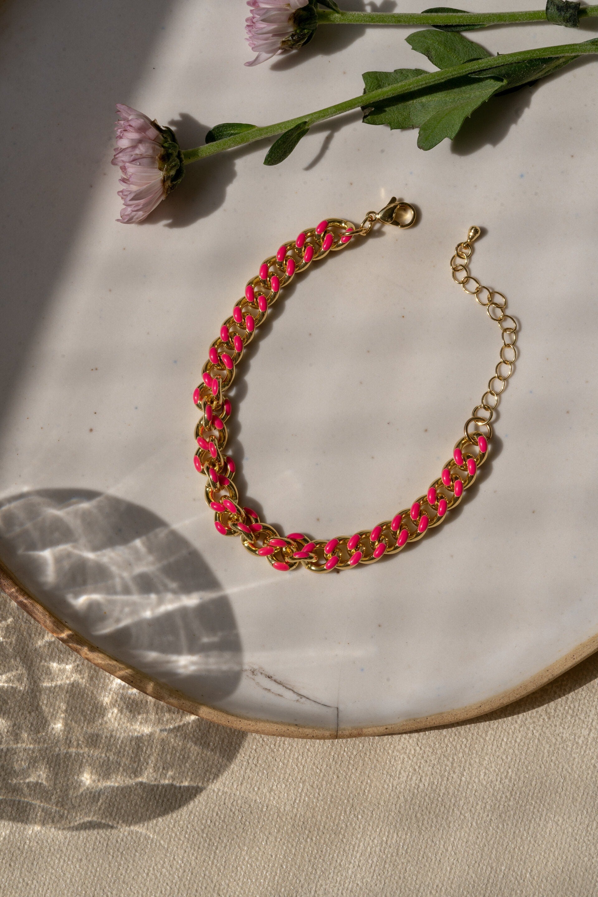 Enamel Chain Bracelet