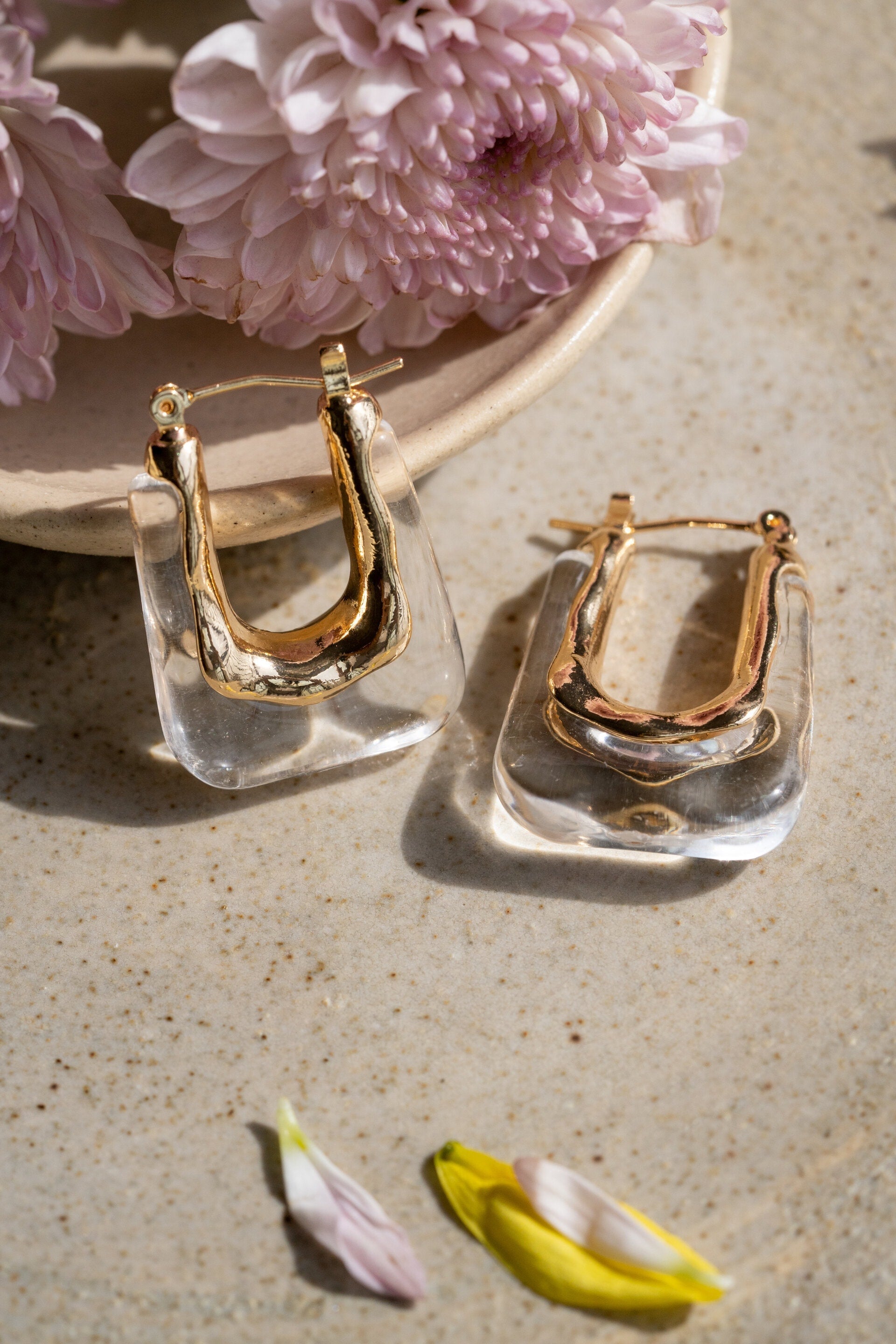 See Through Hoops Gold