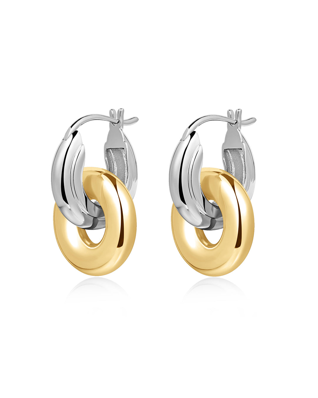 Two-Tone Interlock Hoops (Ships Late July)