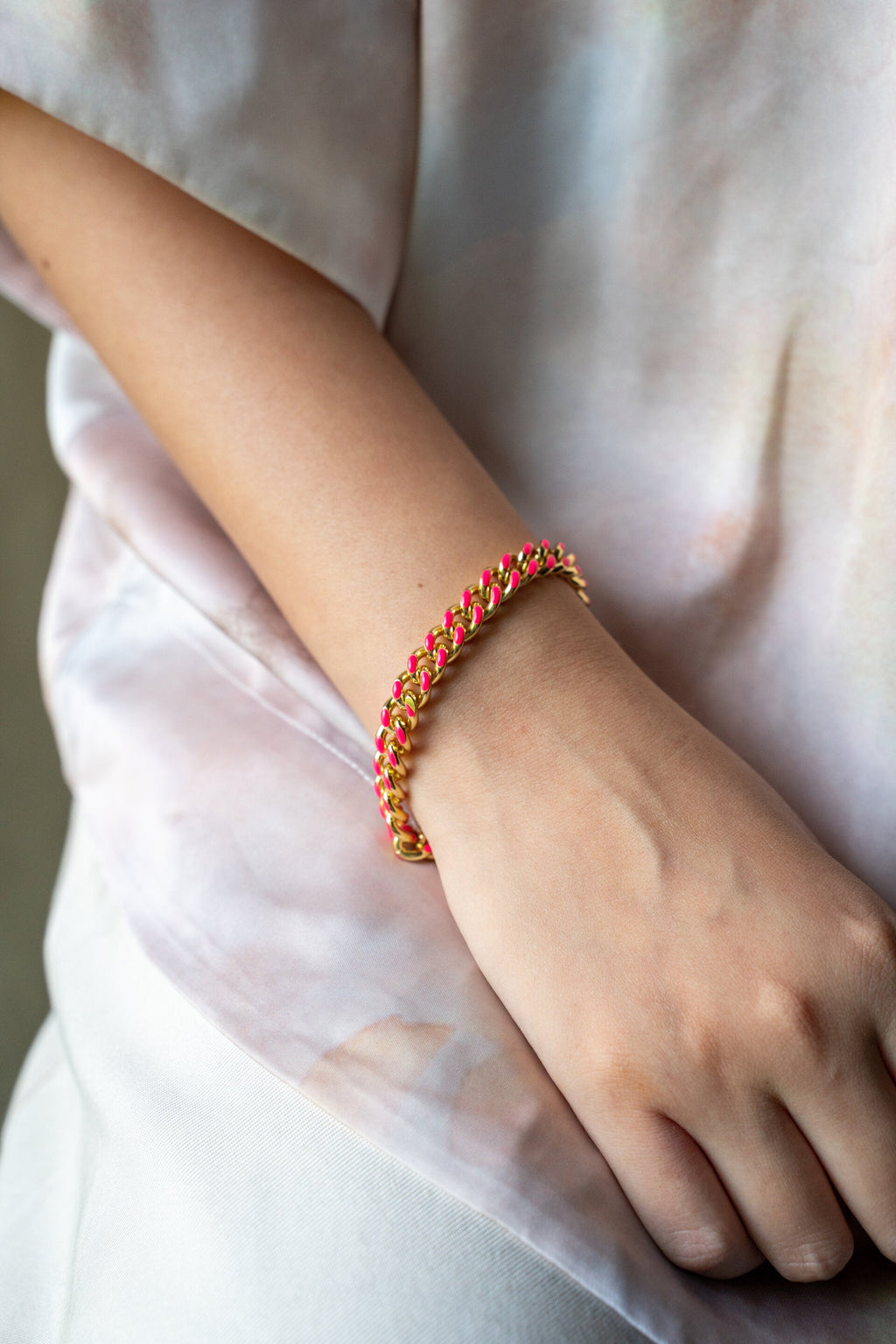 Enamel Chain Bracelet