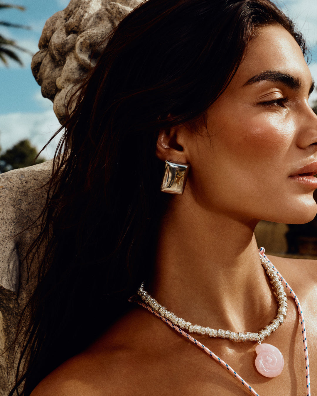 The Biarritz Studs- Silver