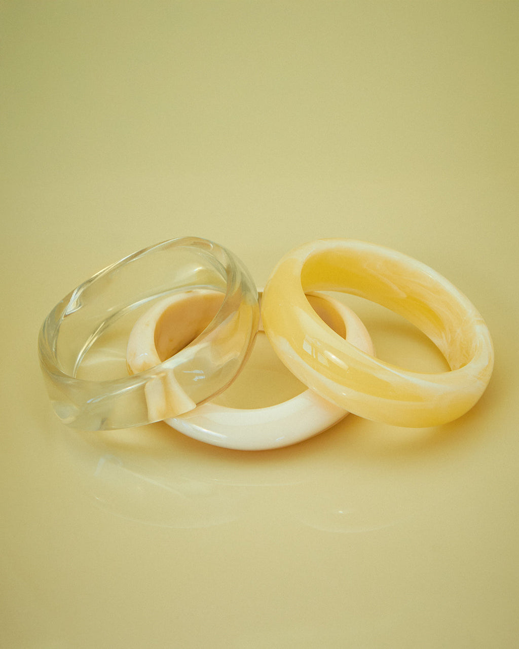 The Formentera Bangle Set- Yellow