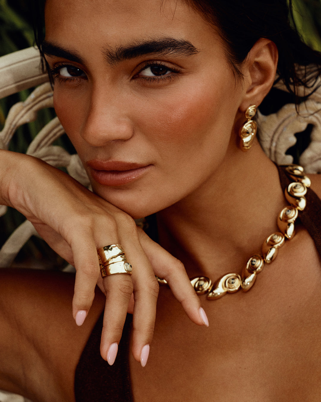 The Palma Ring Set- Gold