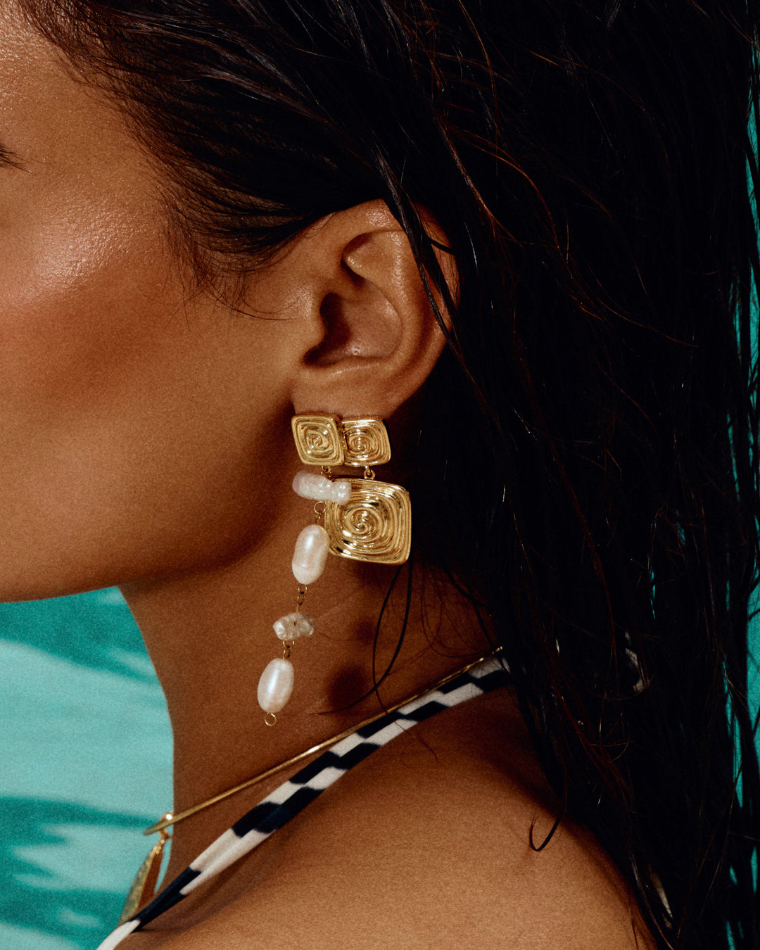 The Seychelles Statement Earrings- Silver