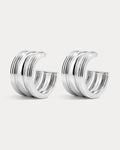 The Canyon Hoops-Silver