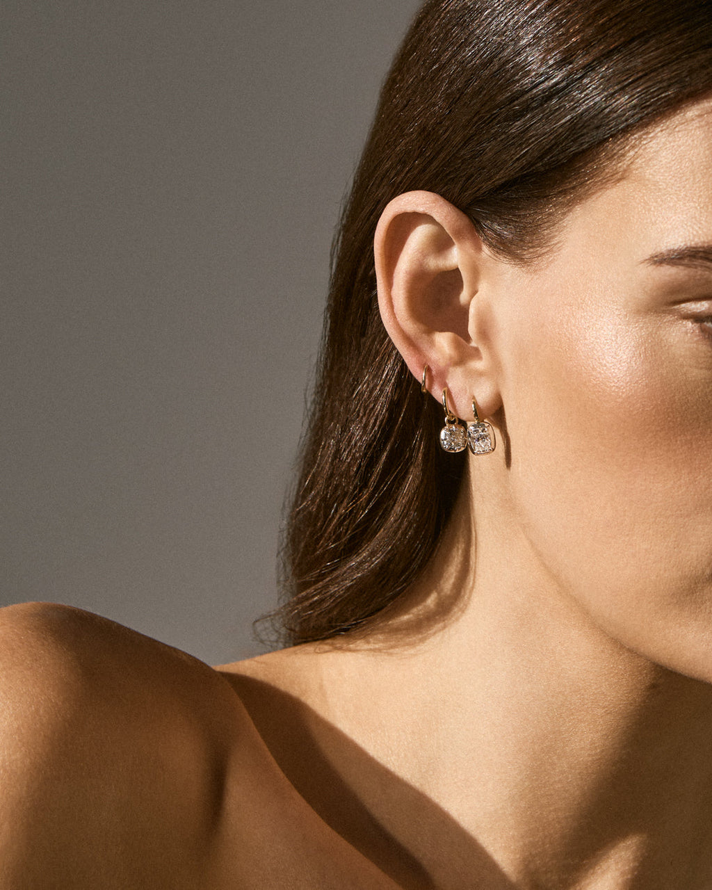 The Diamond Georgian Hook Earrings