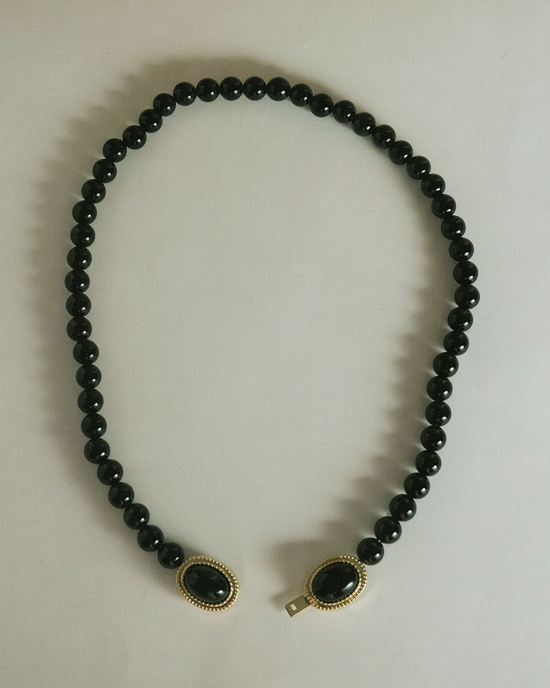 The Midnight Mesa Beaded Necklace-Silver
