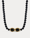 The Midnight Mesa Beaded Necklace-Gold