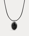 The Midnight Mesa Cord Necklace-Silver
