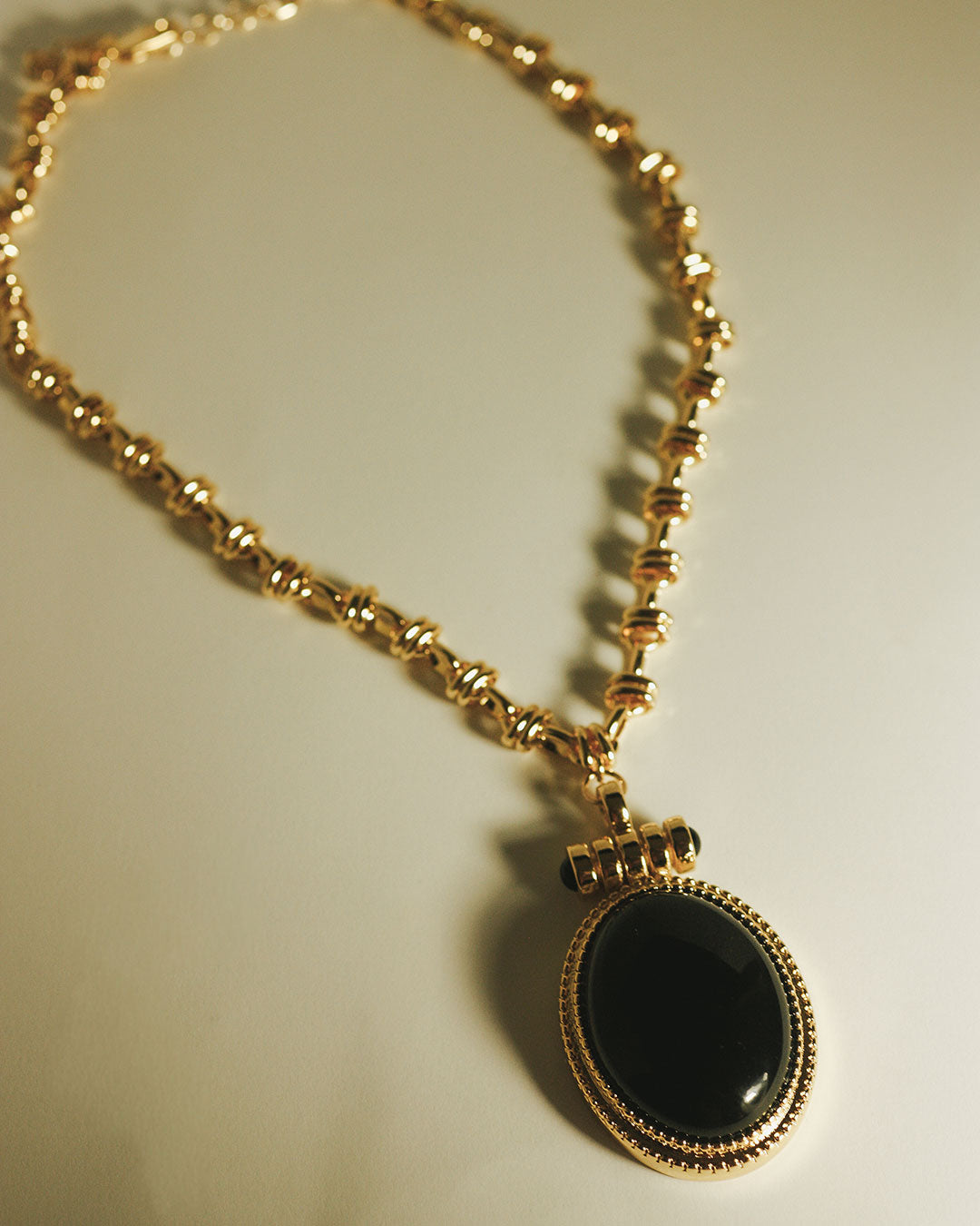 The Midnight Mesa Pendant Necklace-Gold
