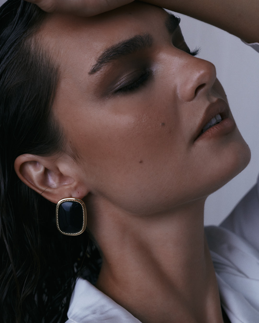 The Midnight Mesa Statement Studs-Silver