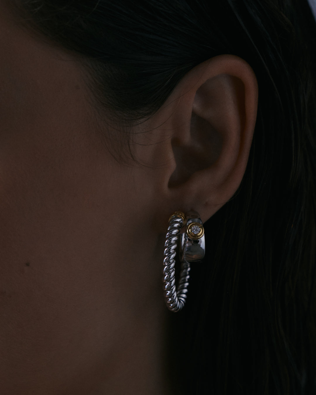 The Sierra Rope Hoops-Silver