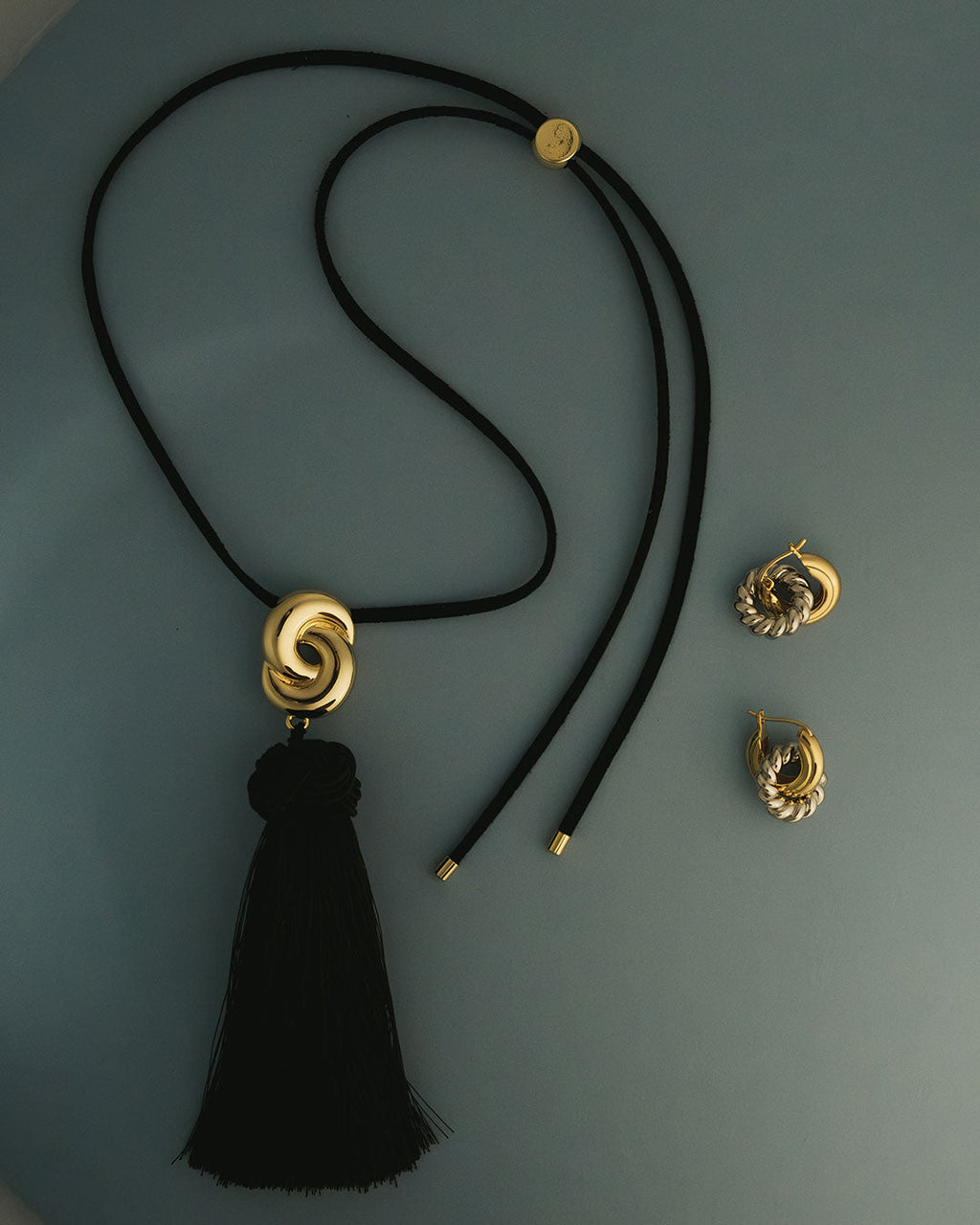 The Solstice Knot Tassel Necklace-Gold