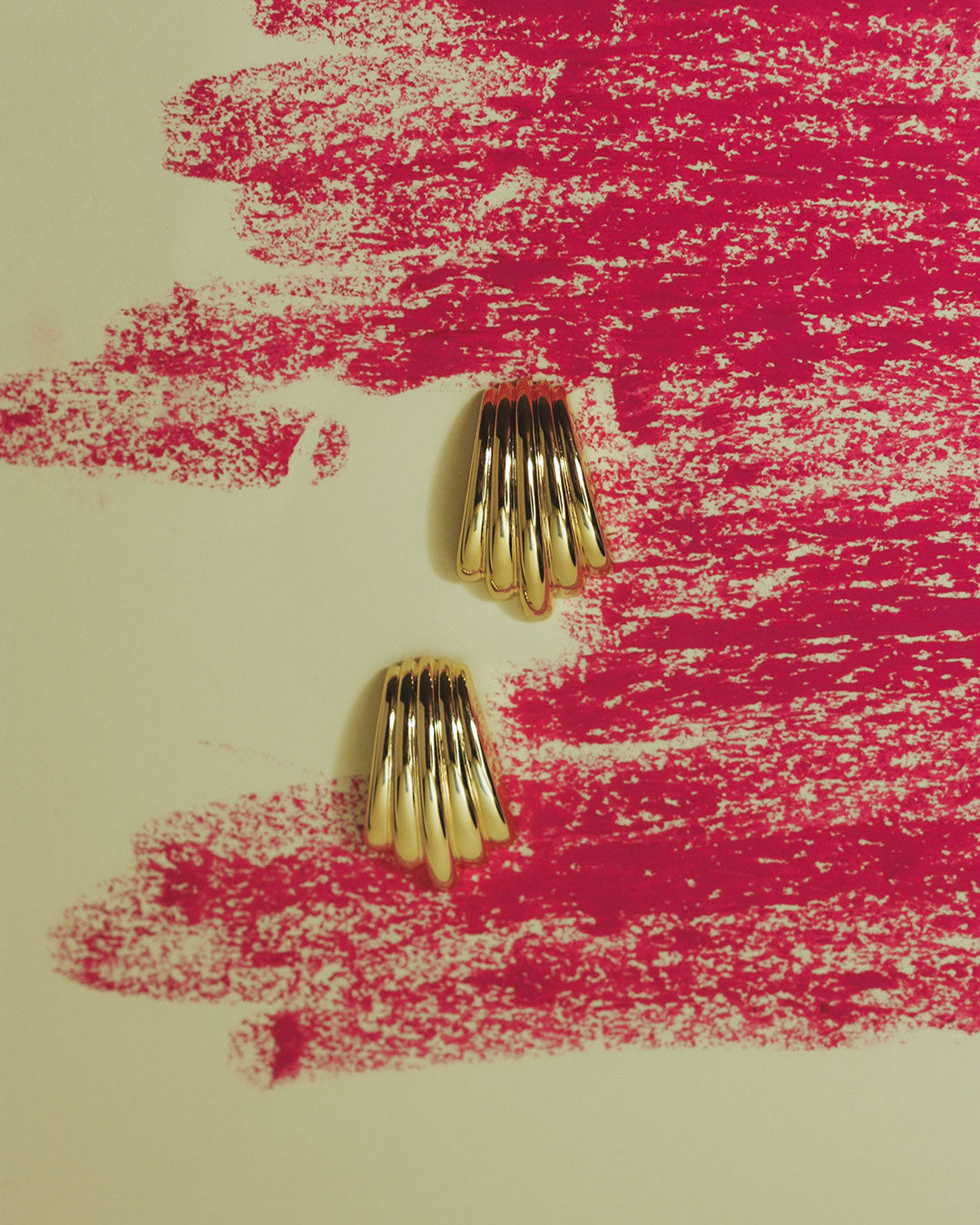 The Sundown Statement Studs- Gold