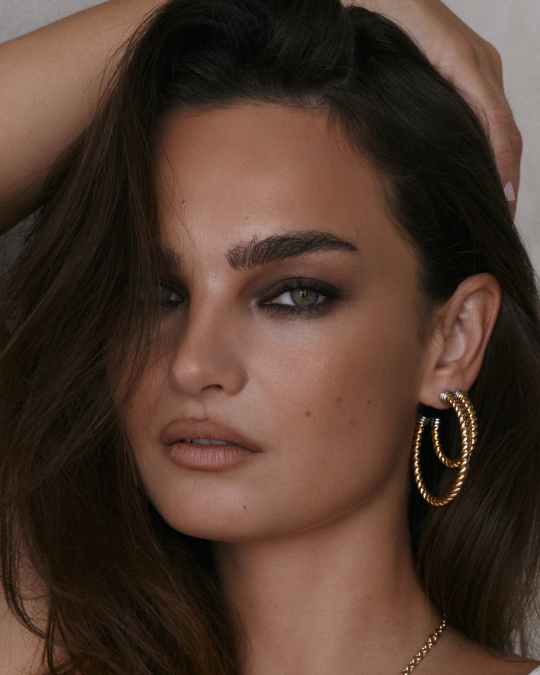 The XL Sierra Rope Hoops-Gold