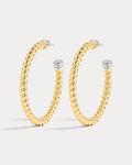 The XL Sierra Rope Hoops-Gold