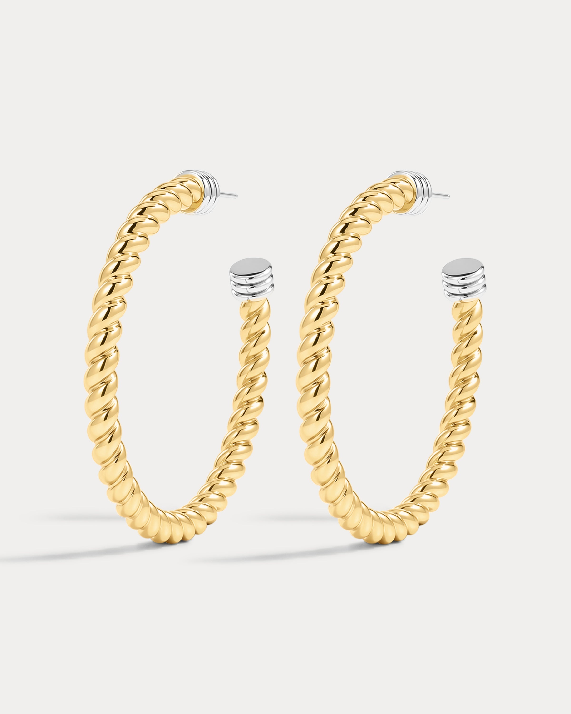The XL Sierra Rope Hoops-Gold
