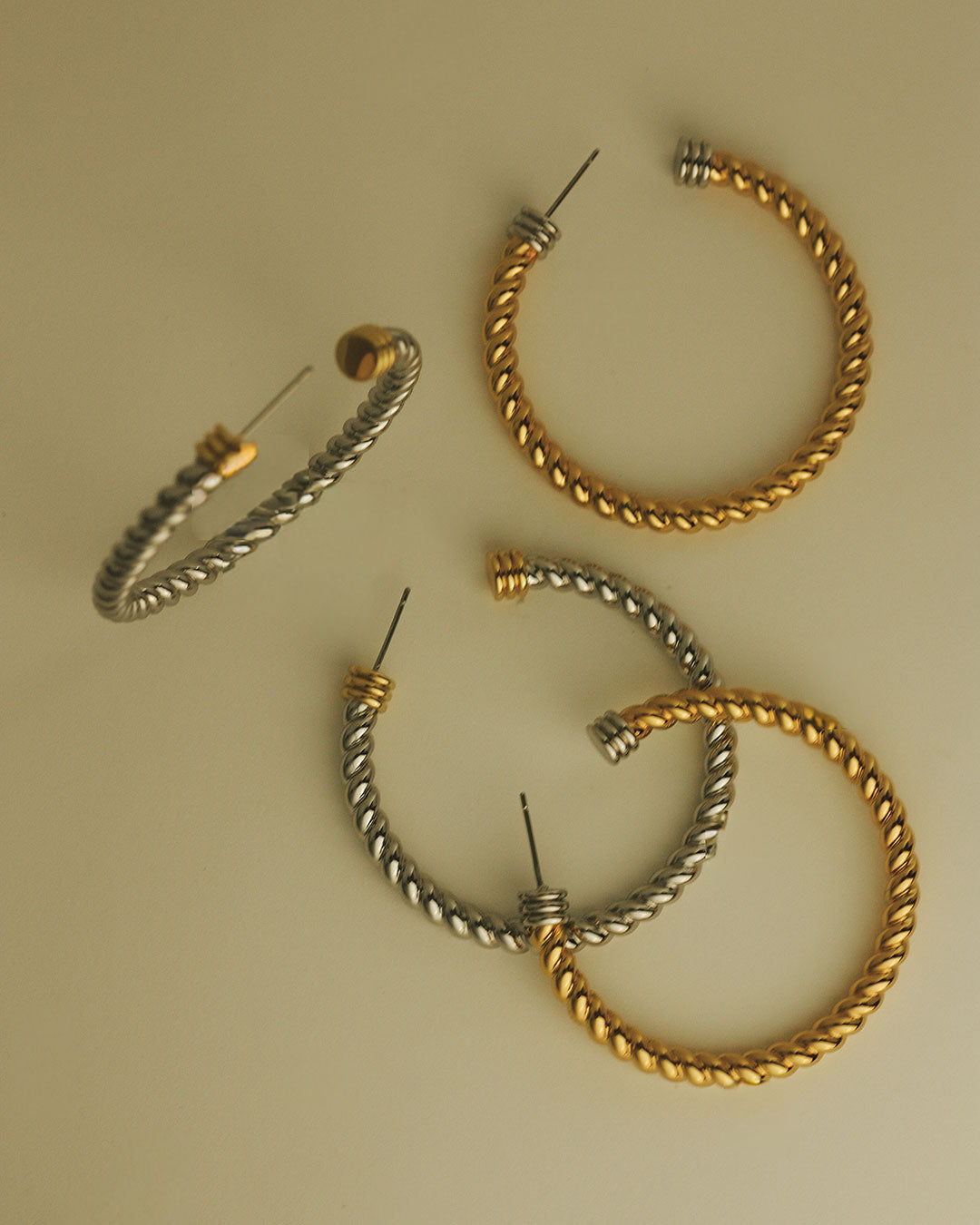 The XL Sierra Rope Hoops-Gold