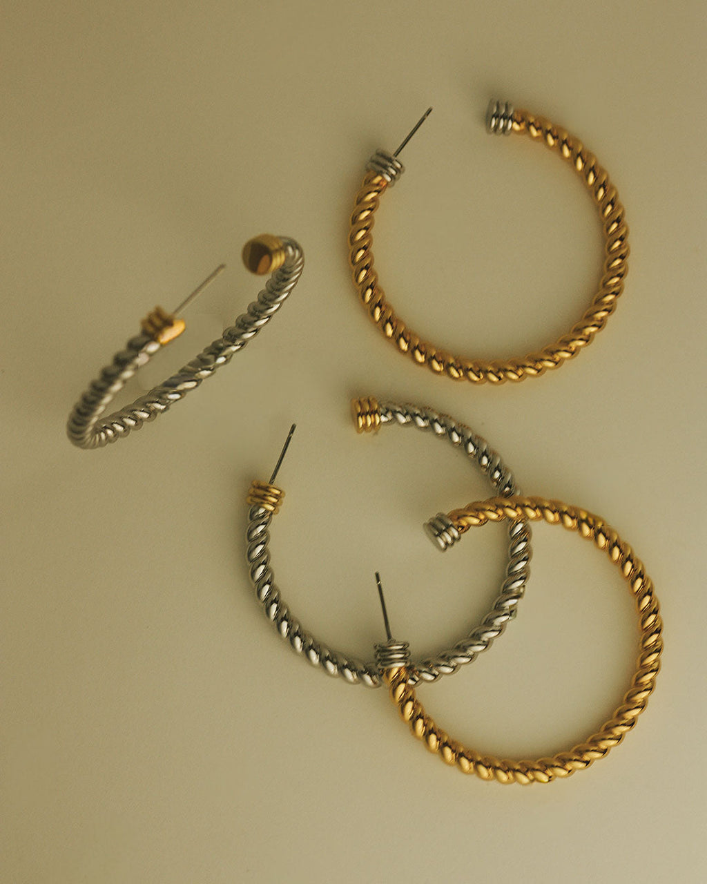 The XL Sierra Rope Hoops-Silver