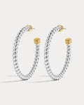 The XL Sierra Rope Hoops-Silver