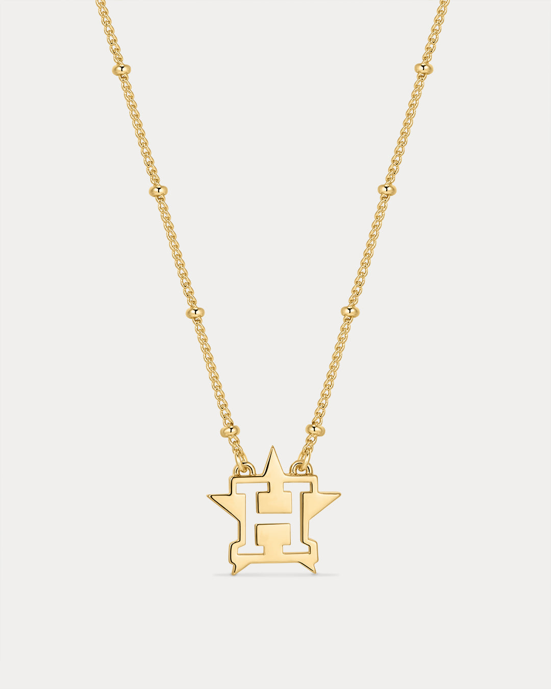 The MLB Logo Pendant Necklace- Gold