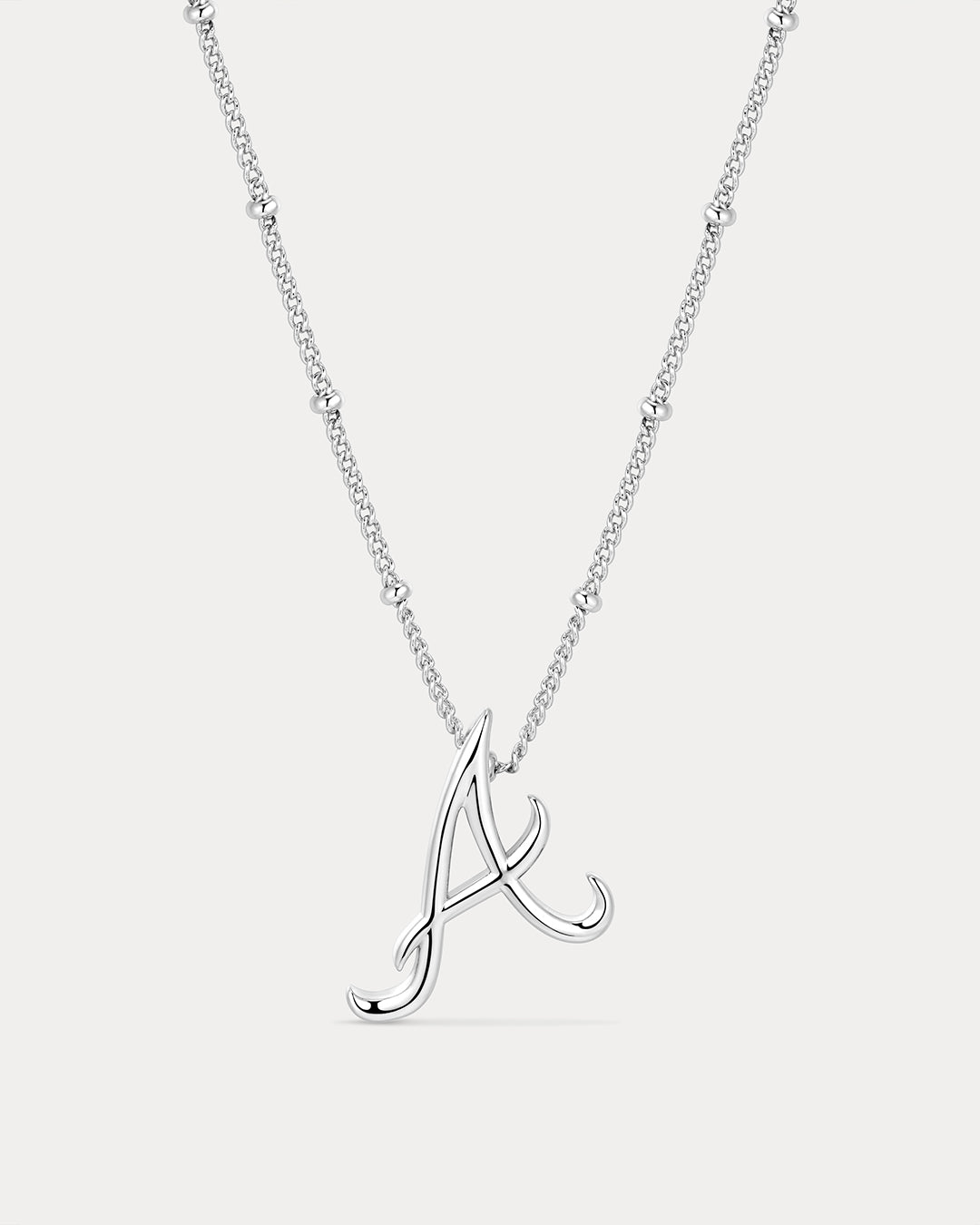 The MLB Logo Pendant Necklace- Silver