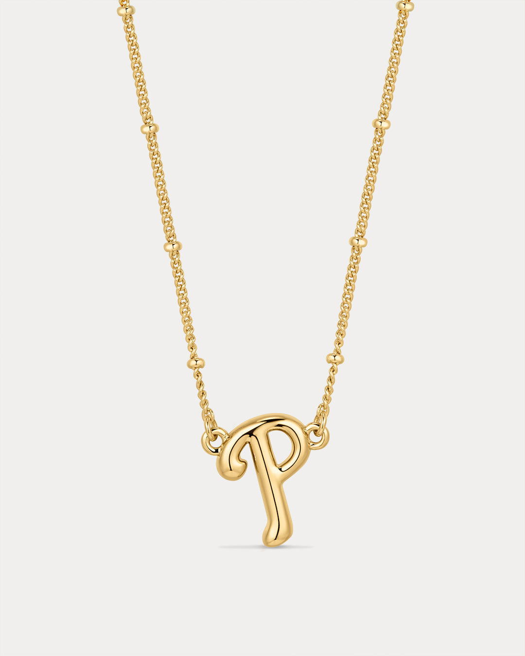 The MLB Logo Pendant Necklace- Gold