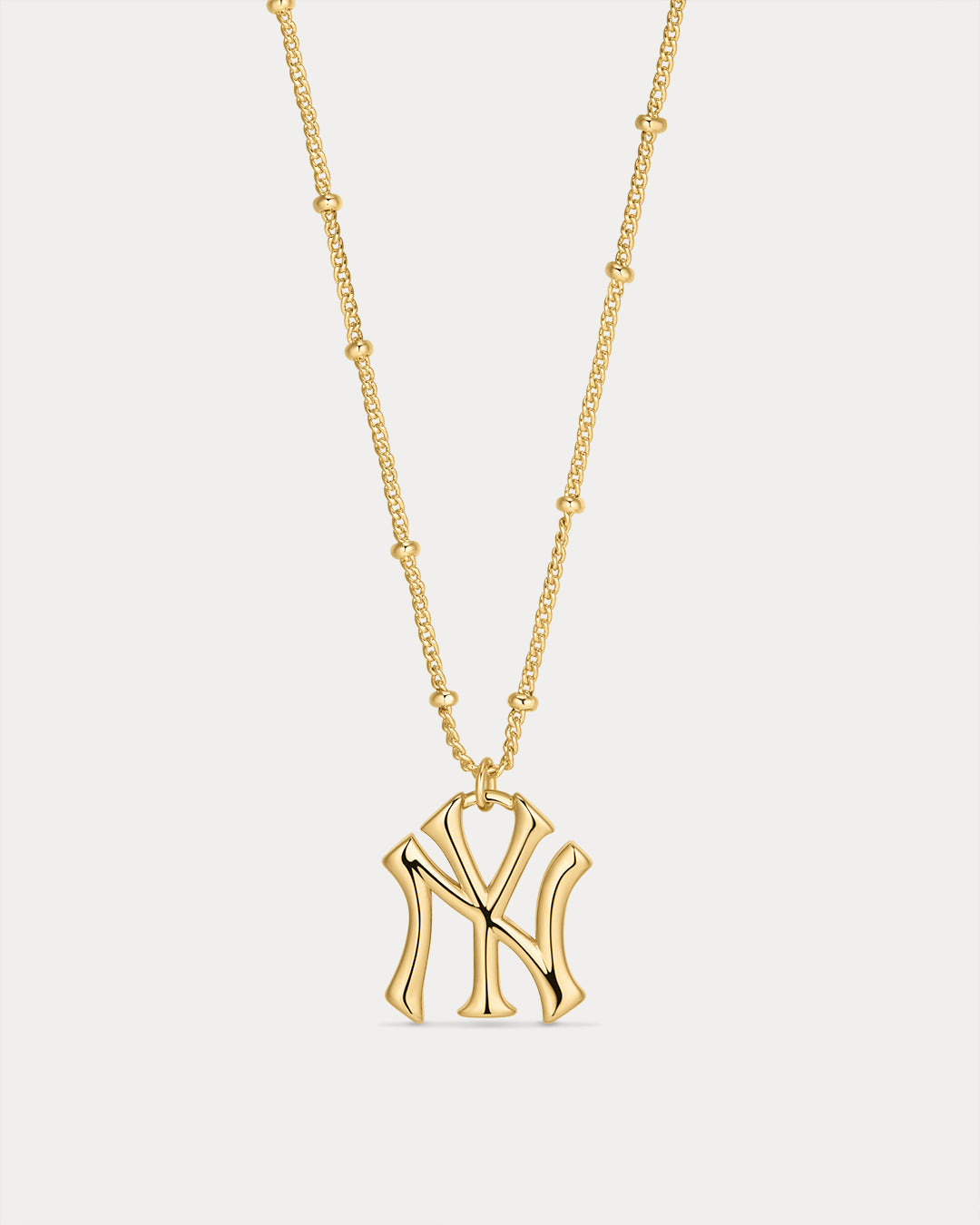 The MLB Logo Pendant Necklace- Gold