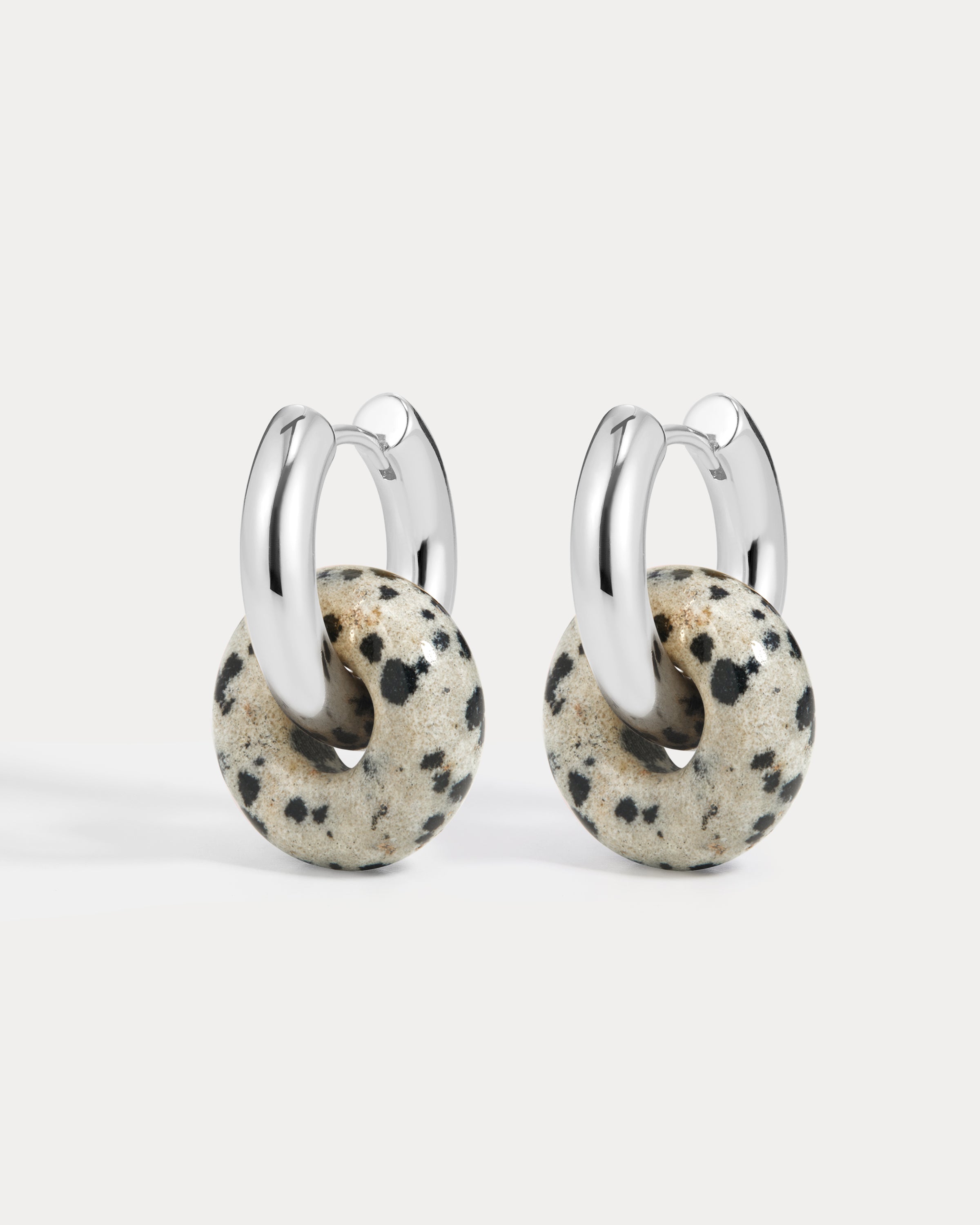 The Palma Washer Hoops- Silver