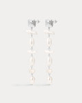 The Seychelles Pearl Drop Studs- Silver