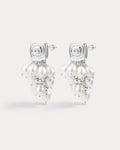 The Seychelles Pearl Statement Studs- Silver