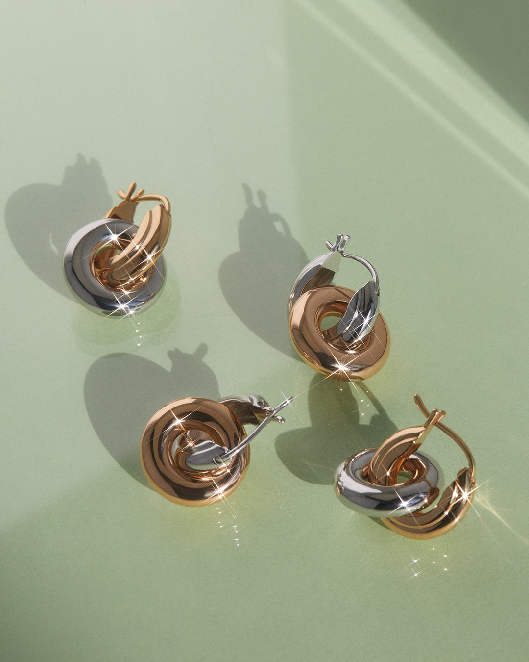 Two-Tone Interlock Hoops (Ships Late July)