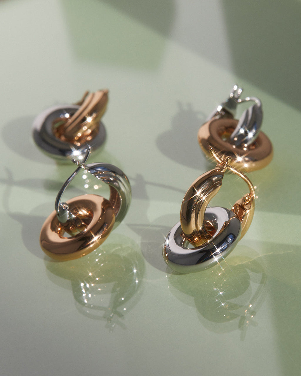 Two-Tone Interlock Hoops (Ships Late July)